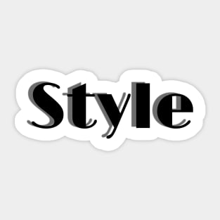 Minimalist fashion aesthetic Style That Style fashion trend elegant cool high fashion IT stylish design unique minimalism modern script text Sticker